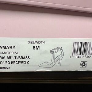 Louise et Cie Amary Heels - Natural Multicolor and Brass